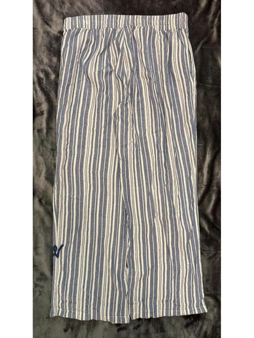Women's Striped Cotton Lounge Pants - Size Medium - Picture 3 of 5